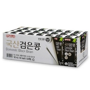 [삼육두유] 국산 검은콩 두유 190ml