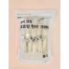 미다온 말랑쫀득 굳지않는 유기농 오트밀 현미가래떡 1kg, 1개, 100g