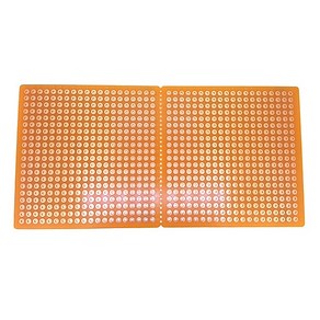 PCB 만능기판 페놀 단면기판 4mm 홀수 20x20 2장