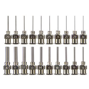 공업용 올스텐 메탈 루어락 13미리 니들 12pcs 디스펜서용 시린지용 컷팅 노즐, 1세트, 16G(12개묶음)