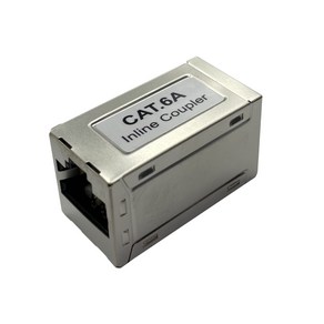 CAT6A RJ45 커플러 8핀 랜케이블 젠더 커넥터 연장 잭 LAN I형 연결, 1개