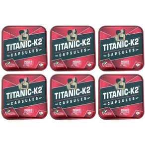 Titanic K2 Power Booster Capsule for Men (6 Each) | 남성용 타이타닉 K2 파워 부스터 캡슐(각 6개)