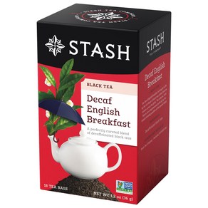 Stash Tea Decaf English Beakfast Black Tea - Deca Stash Tea 디카페인 잉글리시 브렉퍼스트 블랙티 - 디카페인 인공 성분 없는 비G, 925.33g, 1개