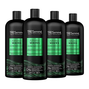 TRESemme 트레제메 샴푸 4개세트 호호바 에센스 대용량 손상 곱슬머리방지 828ml, 4개