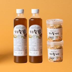 봉동들녘 생강진액 500ml x 2병+편강 200g x 2개