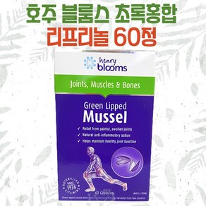 뉴질랜드 블룸스 초록홍합 60정 초록잎홍합 리프리놀, 1개