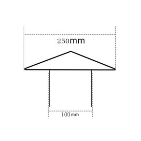 연통 역풍방지기 화목난로 삿갓 스텐 연통 벽난로 굴뚝 역풍 역화 방지, 201/100 캡 상단 250mm(튜브 제외)