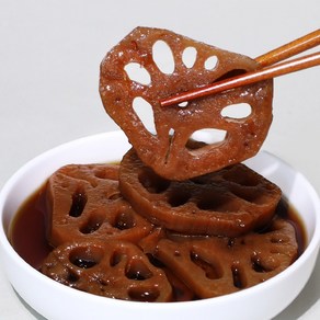 [세이브밀] 은은한 단짠 아삭한 국내산 수제 연근조림 장조림 간편 반찬 소포장, 250g, 3개
