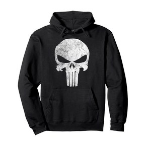 Mavel Punishe Skull Symbol Distessed Gaphic Hoodie Pullove Hoo 마블 퍼니셔 스컬 심볼 디스트레스드 그래픽 후디 풀오버 후