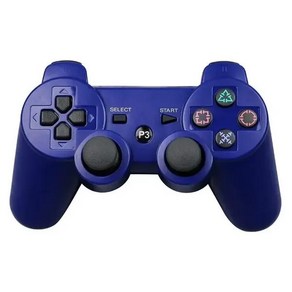 조이스틱 PS3 게임패드용 무선 컨트롤러 조이패드 액세서리 Bluetooth-4.0 조이스틱 USB PC 블루투스 지원, 1개, 4) 파란