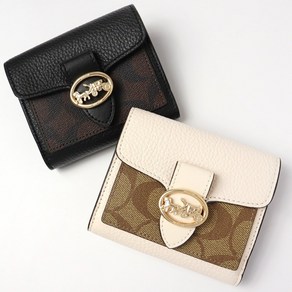 코치 조지 반지갑 시그니처 7250 Georgie Small Wallet