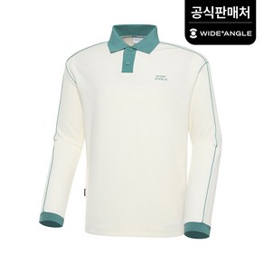 와이드앵글 공식 남성 WG 티핑 폴로 티셔츠 M WMW23271W3 (정상가:189 000)