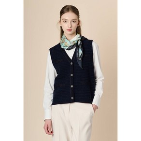 BCBG 브랜드관 트위드니트 오픈 VEST B3S2K514 181167 {!마감임박!}, 55, 네이비(55)