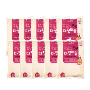 HACCP 인증 국내가공 간편 냉동 다진마늘, 1kg, 10개