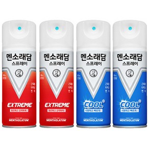 멘소래담 스프레이 익스트림핫 180ml X 2개 + 멘소래담 스프레이 쿨 180ml X 2개, 1개