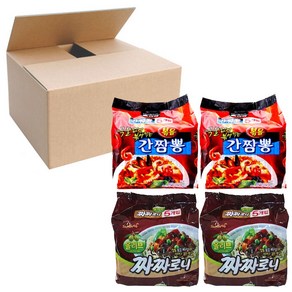 삼양 볶음간짬뽕 140g 5p x 2팩 + 짜짜로니 140g 5p x 2팩, 20개