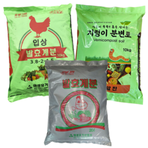 주말농장 발효계분 20L 입상계분 10Kg 지렁이 분변토 100% 10Kg 분갈이 텃밭거름 퇴비 조경 과수 옥상, 지렁이분변토, 1개