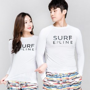 이라인 남녀공용 SURF 래쉬가드 상의