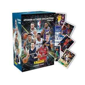 NBA 카드 PANINI 21-22 스티커 콜렉션 미개봉 1박스 50팩 파니니 농구 스포츠, 미개봉 1박스 + 스티커 수집 앨범 1권, 1개