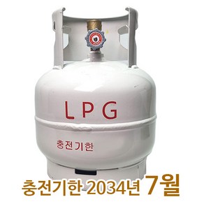 [충전기한 2034.01] LPG 3kg 가스통 캠핑용 가스용기 프로판 3K 차박 취사, 1개