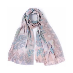 오일릴리 스카프 숄 /그레이 Oilily Botanic Pop Scarf 보타닉 팝