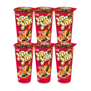 meiji 얀얀 크래커 초콜릿맛, 50g, 6개