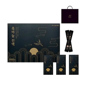 막내농부 흑마늘 진액(12gX30포) + 쇼핑백 세트, 120g, 3개