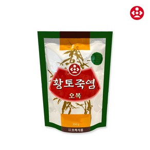 오복 황토죽염 250g / 소금 국산 천일염 죽염, 1개