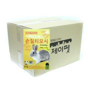 제이펫 슈퍼파인 토끼 기니피그 사료 건초 손질 티모시 대용량 3kg, 1개