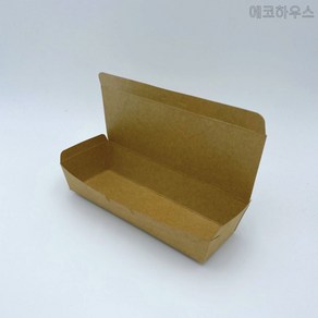 크라프트 한줄도시락 800개 종이도시락 김밥도시락 김밥한줄도시락 일회용용기 푸드트럭용기 크라프트도시락 긴한줄도시락, 1세트