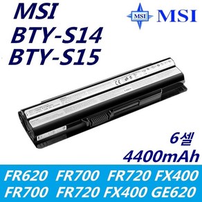 MSI 노트북 BTY-S15 BTY-S14 호환용 MS-16G1 MS-16G4 GE60 (배터리 모델명으로 구매하기) G, 1개