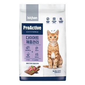 이즈칸 프로액티브 캣 다이어트 체중관리1.2kg, 1개, 1.2kg, 닭