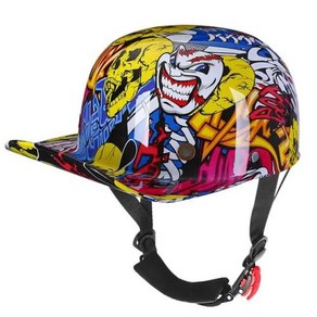 스냅백헬멧 오토바이헬멧 헬멧 베놈 레트로 야구 모자 액세서리 빈티지 오리 도트 Casco Moto 2023, 8) 1 pcs - L