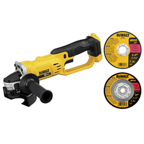 미국 디월트 20V 무선 충전 전동 그라인더 본체 + 커팅 휠 + 그라인딩 휠 Dewalt DCG412B, 1개