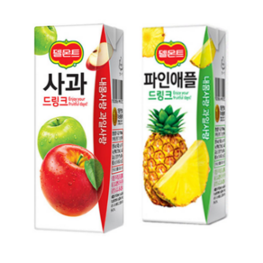 델몬트 사과 + 파인애플 드링크팩 190ml 각24팩(총48팩)