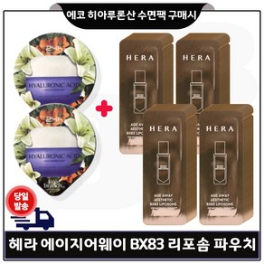 GE7 에코브런치 히아루론산 수면팩 2장 구매) 헤라_ 에이지어웨이 비엑스BX 83 리포솜 파우치 70장 세트., 1개, 10ml