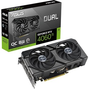 asus 호환 PoAt GeFoce RTX 4060 Ti 16GB OC Edition GDDR6 그래픽 카드PCIe 4.0 DLSS 3 HDMI 2.1a DisplayPot, [01] 듀얼블랙, [02] RTX4060TIEVOOC8G