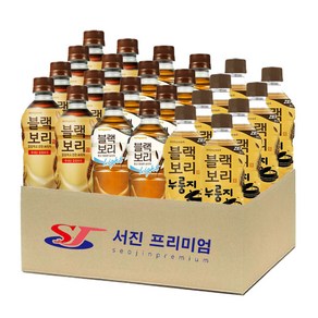 (서진프리미엄) 하이트진로 블랙보리 3종혼합 520ml 각8개씩 총24개 (오리지날+라이트+누릉지)