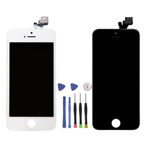 아이폰액정 아이폰5액정 수리 교체용 부품 iPhone5Display LCD, 수리공구키트 포함, 1개, 아이폰5 액정 블랙