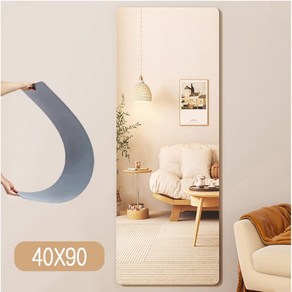 워너픽 부착형 아크릴 거울, 90cm, 투명