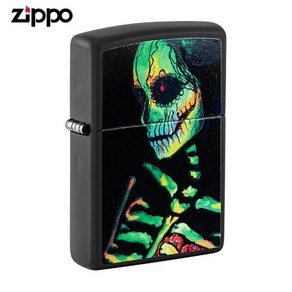 ZIPPO 라이터 야광 48761 Suga Skeleton Design 지포라이터 오일+심지+부싯돌 3종세트 포함