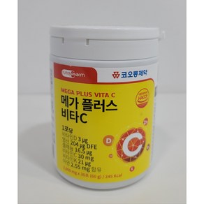 코오롱제약 메가 플러스 비타C 2000mg x 30포 비타민D 엽산 셀레늄 비타민C 비타민K 아연, 3개, 60g