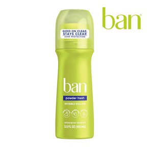 Ban 벤 롤온 데오드란트 파우더 프레쉬 103ml, 1개