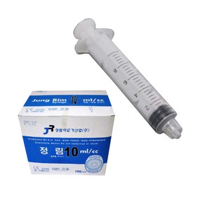 정림 루어락주사기 10cc 100개 (Luer-Lok Syringe) 무침