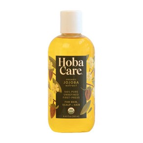 호바케어 호호바 오가닉 오일 250ml / HobaCae Oganic Jojoba Oil - 100% Pue 8.45floz, 1개