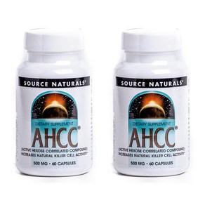 소스내츄럴스 AHCC 500mg 캡슐, 60정, 2개