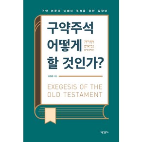 구약주석 어떻게 할 것인가?:구약 본문의 이해와 주석을 위한 길잡이