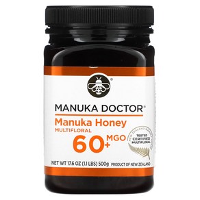 Manuka Docto 마누카 꿀 잡화꿀 MGO 60+ 500g(17.6oz), 2kg, 1개