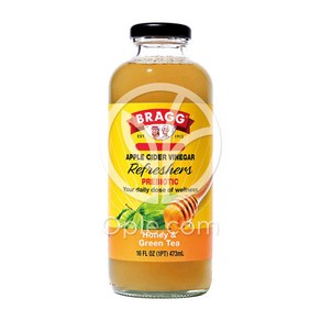 식초 사과 애플 사이다 비니거 드링크 허니 음료 473 ml 브래그 BRAGG 185440, 473ml, 1개