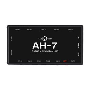 리드쿨 AH-7 ARGB AND PWM HUB 5V RGB 컨트롤러 허브, 1개